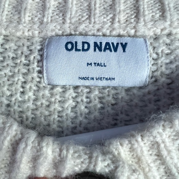 Old Navy Crop Knit Cream Cardigan Size S - Picture 2 of 3